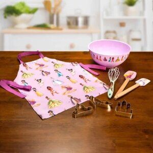 NEW Best Brands 8-Piece Disney 100th Anniversary Kids Baking Set Princess Theme